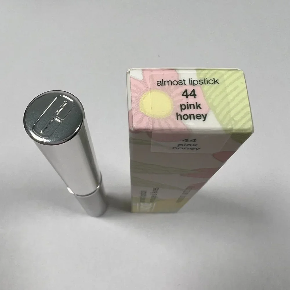 Clinique Almost Lipstick Pink Honey Shade 44 Full Regular Size 0.06 oz / 1.9 g